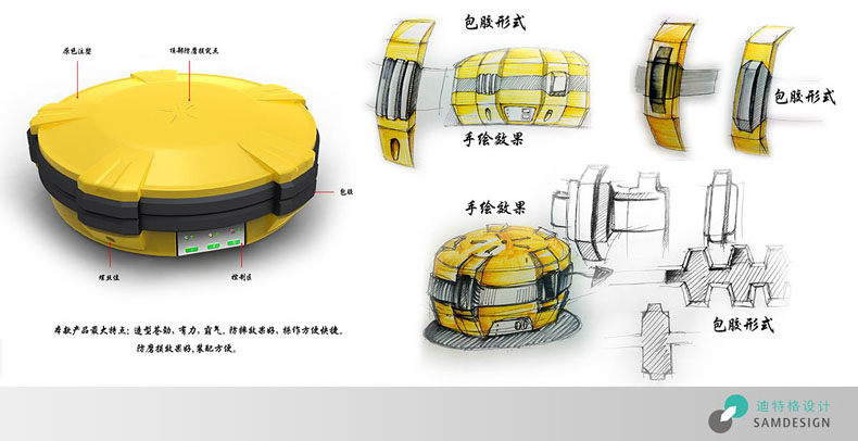 GPS衛星定位儀外觀(guān)設計效果圖